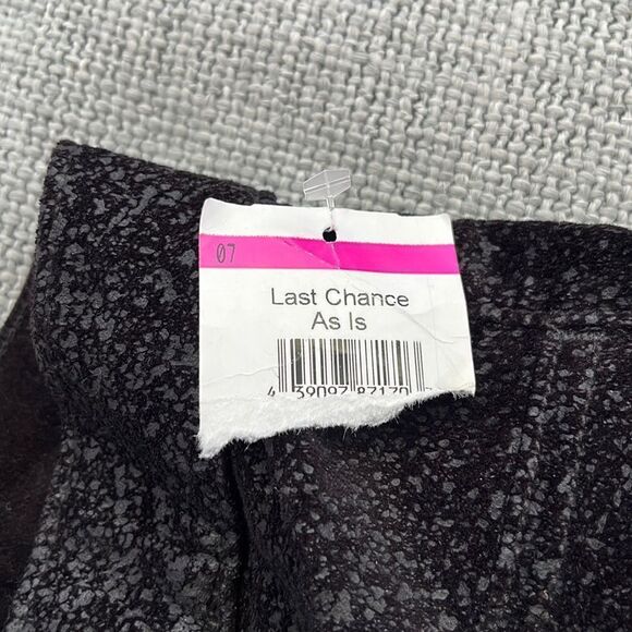 7 For All Mankind Jeans Womens‎ High Rise Metallic Velvet Ankle Skinny Black 23 - Picture 7 of 11